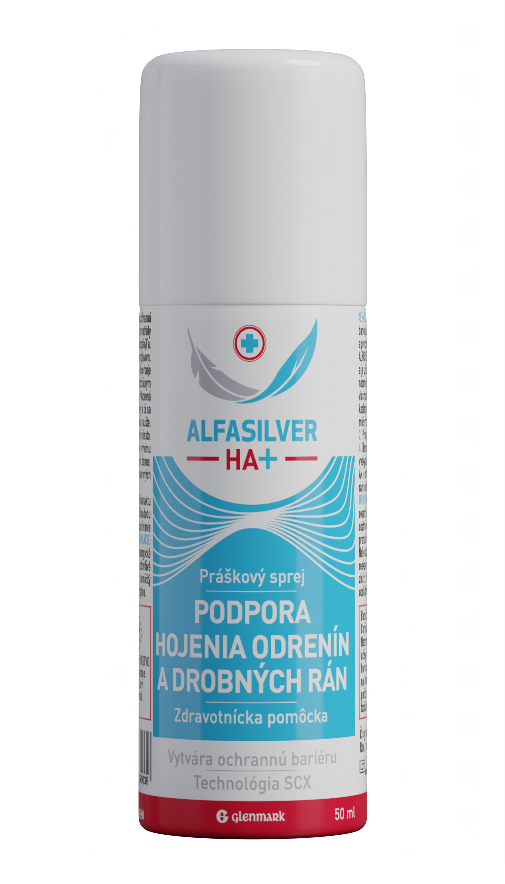 Alfasilver® HA+ Sprej na podporu hojenia odrenín a drobných rán